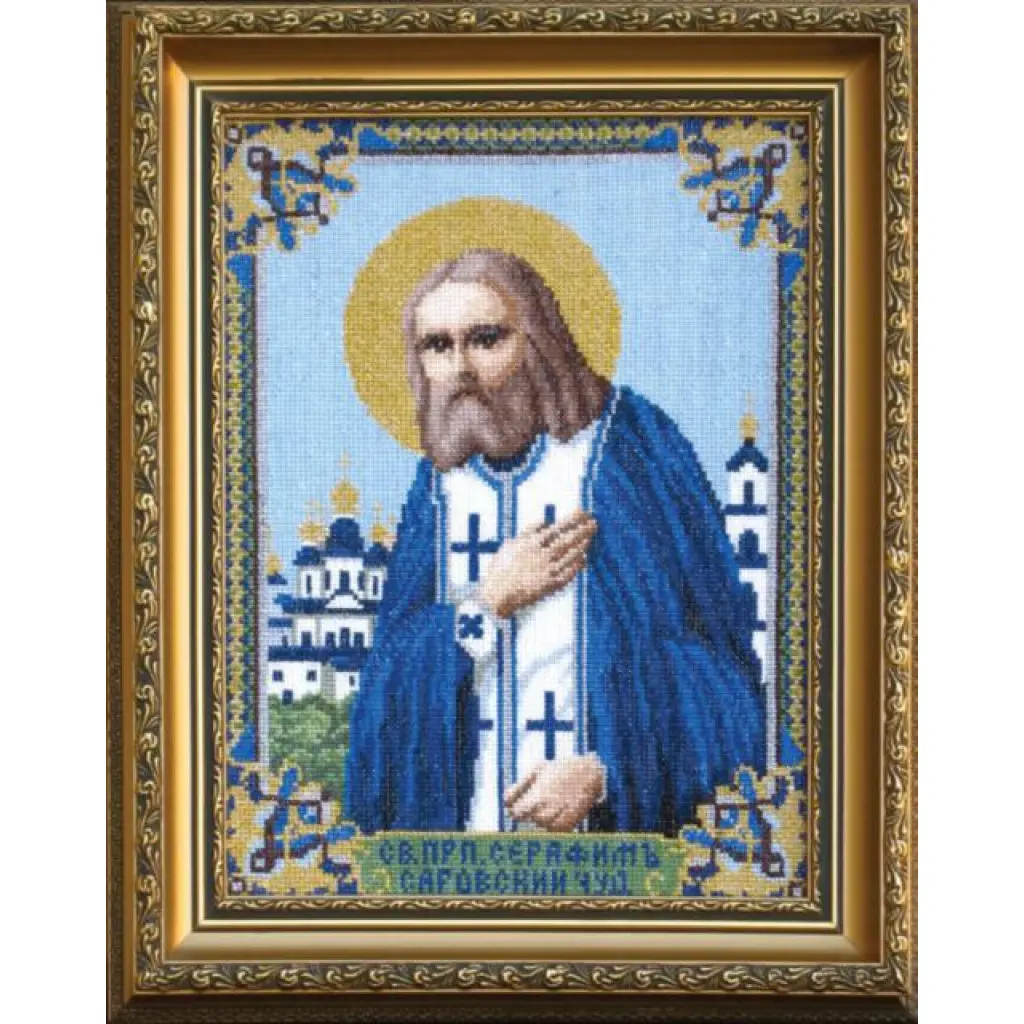 Buy Cross stitch kit Icon of Saint Seraphim the Wonderworker of Sarov-401