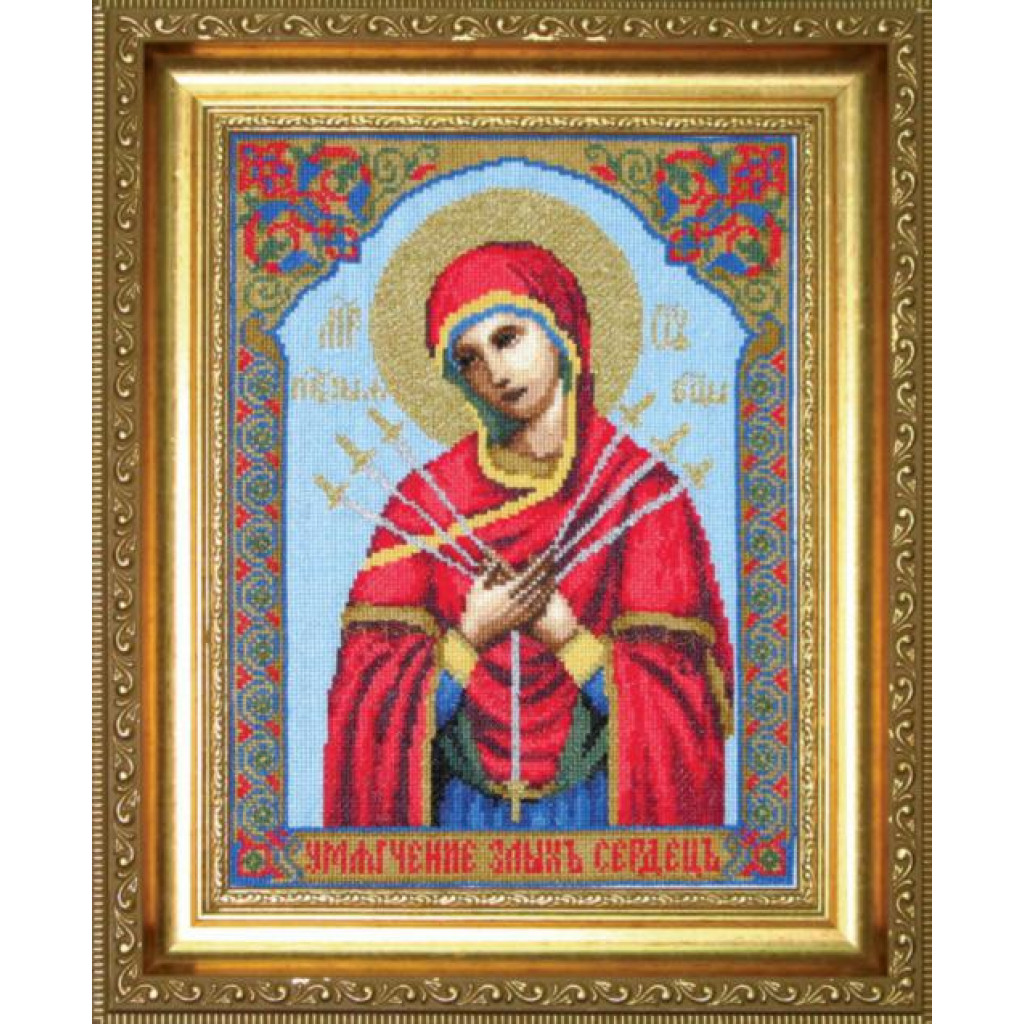 Buy Cross stitch kit The Icon of the Most Holy Theotokos of Seven Arrows-403