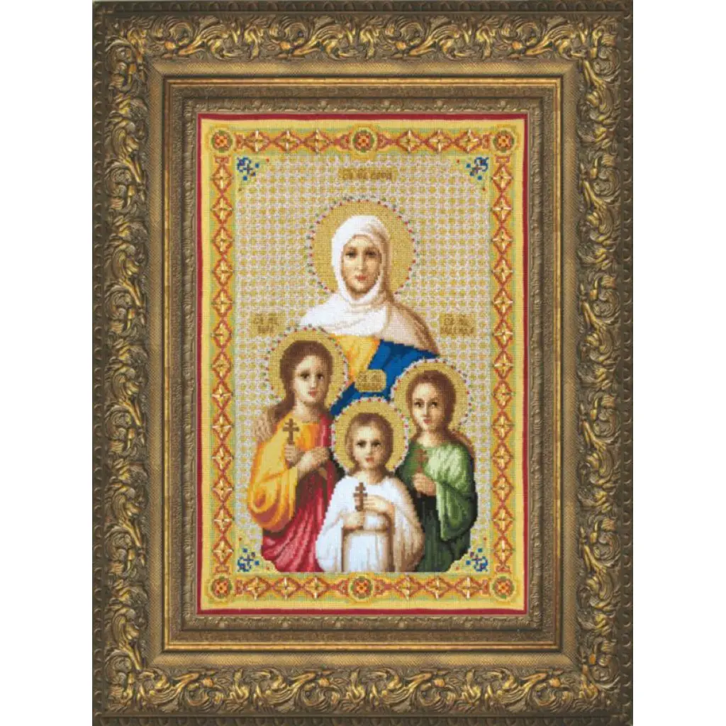 Buy Cross stitch kit Faith Hope Lyubov and their mother Sofia-A139