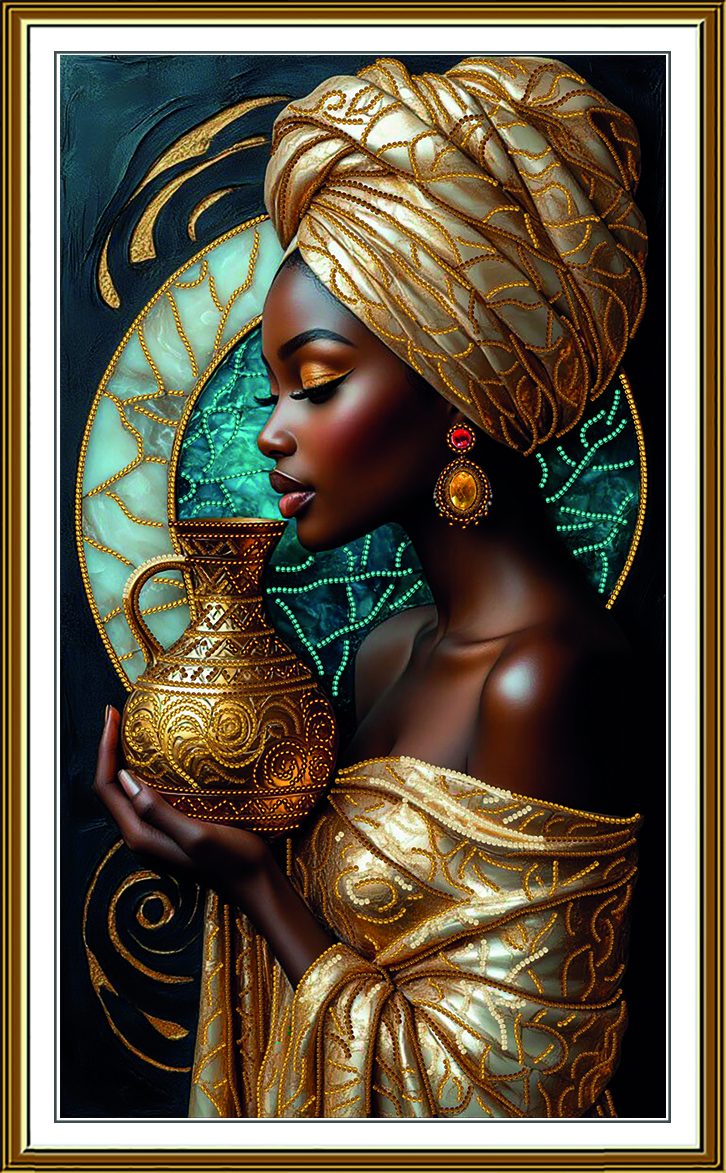 Buy Bead embroidery kit Golden Guardian of the Nile-NK3353