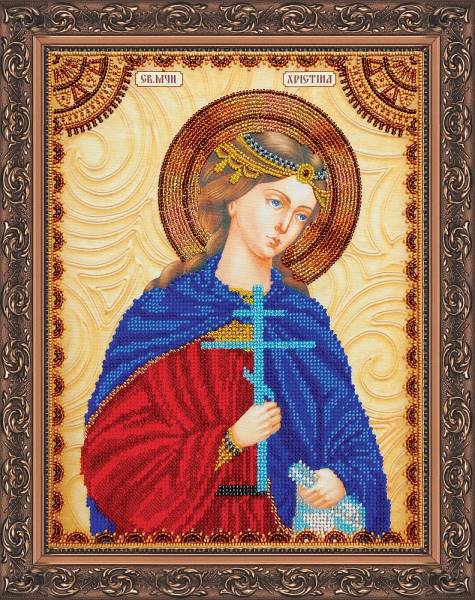 Buy Bead embroidery kit Icon - Holy Cristina-AA-072