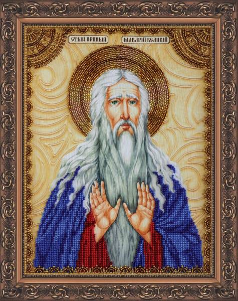 Buy Bead embroidery kit Icon - Saint Macarius (Makar)-AA-091