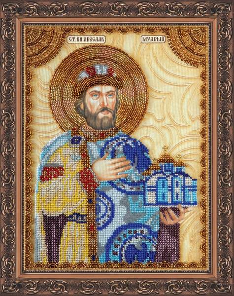 Buy Bead embroidery kit Icon - St. Yaroslav-AA-106