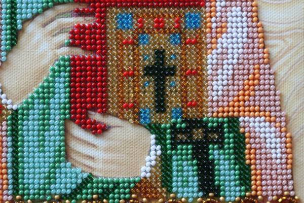 Buy Bead embroidery kit Icon - St. Tarasius (Taras)-AA-130_2