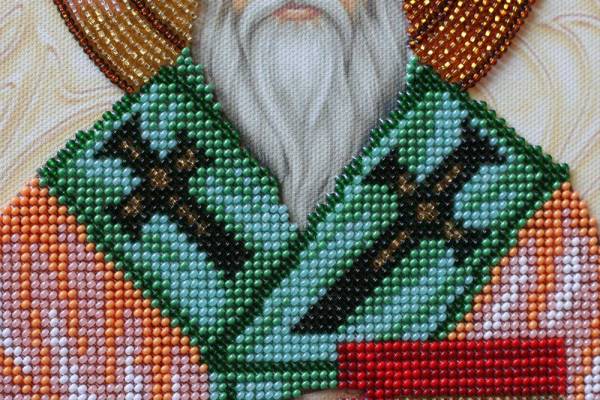 Buy Bead embroidery kit Icon - St. Tarasius (Taras)-AA-130_3