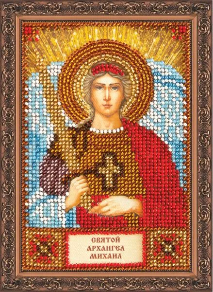 Buy Mini Bead embroidery kit Icon - Saint Michael-AAM-010