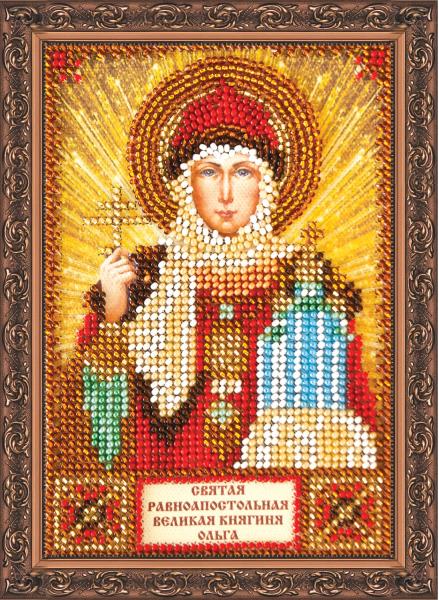 Buy Mini Bead embroidery kit Icon - Saint Olga-AAM-011