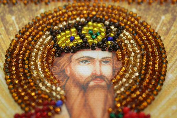 Buy Mini Bead embroidery kit Icon - the Holy Vyacheslav-AAM-065_1