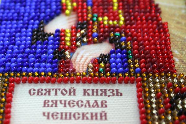 Buy Mini Bead embroidery kit Icon - the Holy Vyacheslav-AAM-065_3