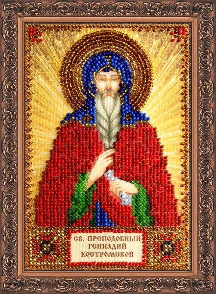 Buy Mini Bead embroidery kit Icon - the Holy Gennady-AAM-067