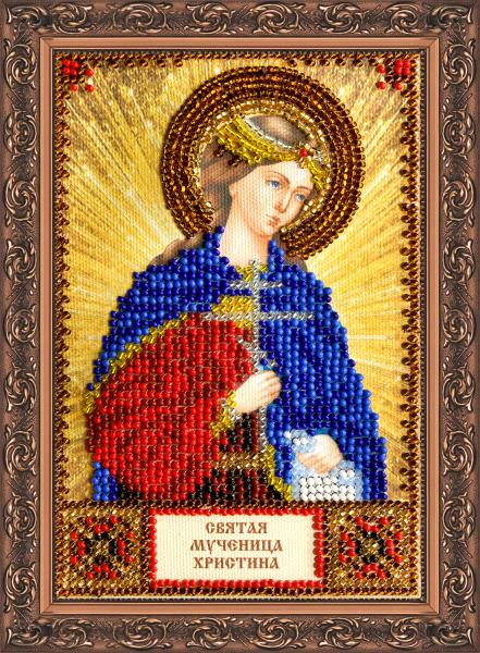 Buy Mini Bead embroidery kit Icon - Holy Cristina-AAM-072