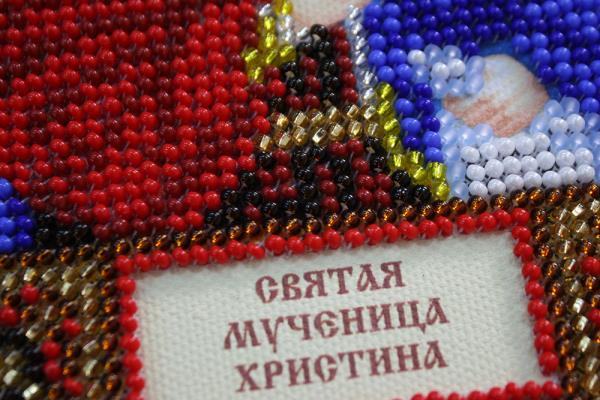 Buy Mini Bead embroidery kit Icon - Holy Cristina-AAM-072_3