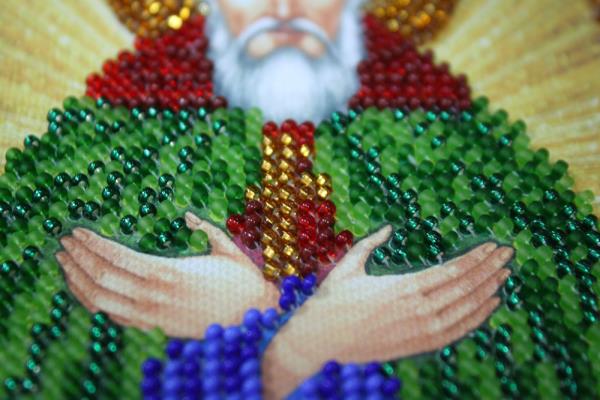 Buy Mini Bead embroidery kit Icon - Saint Joseph-AAM-089_1