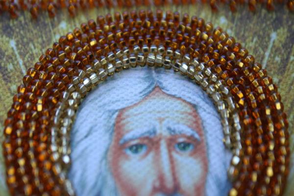 Buy Mini Bead embroidery kit Icon - Saint Macarius (Makar)-AAM-091_3
