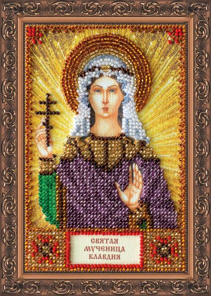 Buy Mini Bead embroidery kit Icon - Holy Claudia-AAM-092