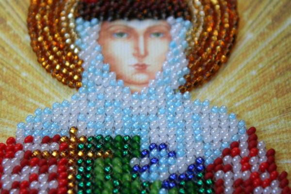 Buy Mini Bead embroidery kit Icon - Saint Juliana-AAM-097_2