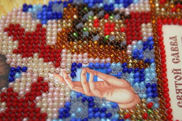 Buy Mini Bead embroidery kit Icon - Saint Sava (Savely)-AAM-101_3