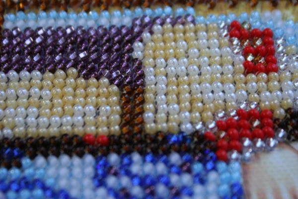 Buy Mini Bead embroidery kit Icon - St. Yaroslav-AAM-106_4