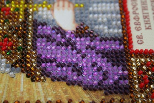 Buy Mini Bead embroidery kit Icon - St. Euphrosyne-AAM-109_4
