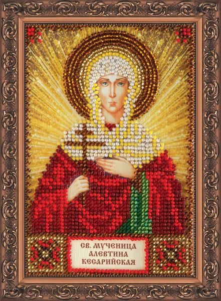 Buy Mini Bead embroidery kit Icon - Holy Alevtina-AAM-111