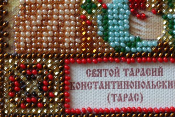 Buy Mini Bead embroidery kit Icon - St. Tarasius (Taras)-AAM-130_4