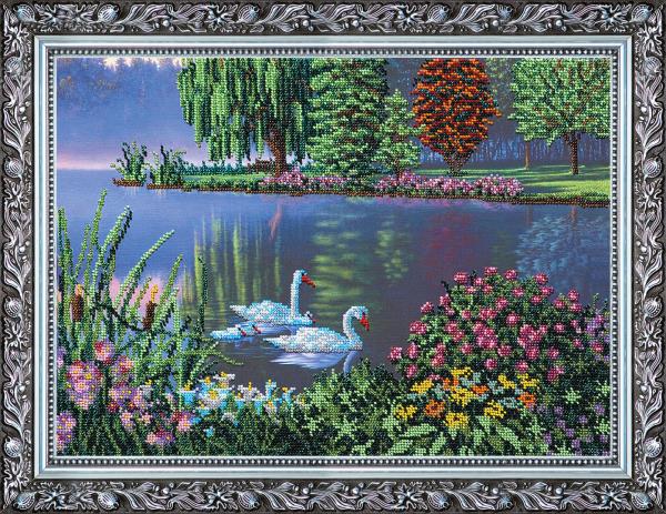 Buy Bead embroidery kit - Swan song-AB-096
