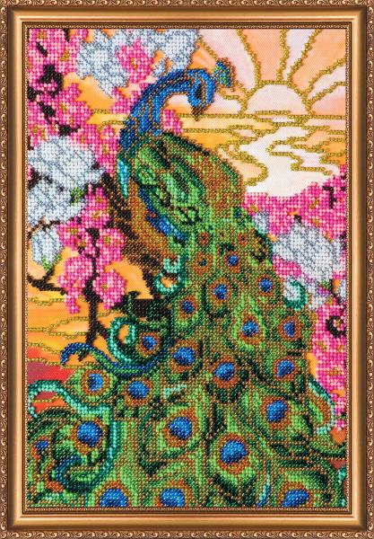 Buy Bead embroidery kit - Peacock-AB-123