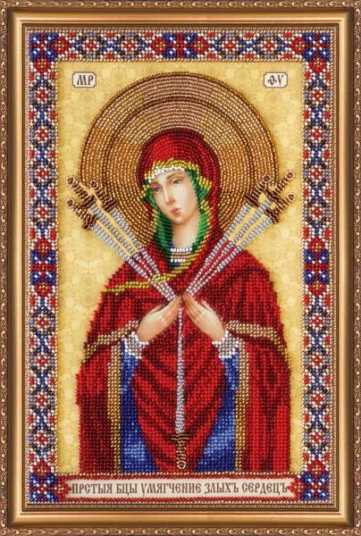 Buy Bead embroidery kit - Icon of the Virgin Seven-arrows-AB-296