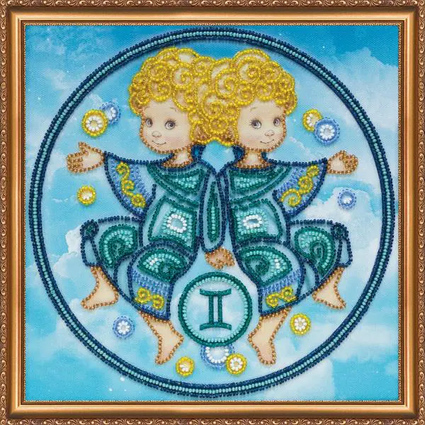 Buy Bead embroidery kit - Sign of the Zodiac Gemini-AB-332-03