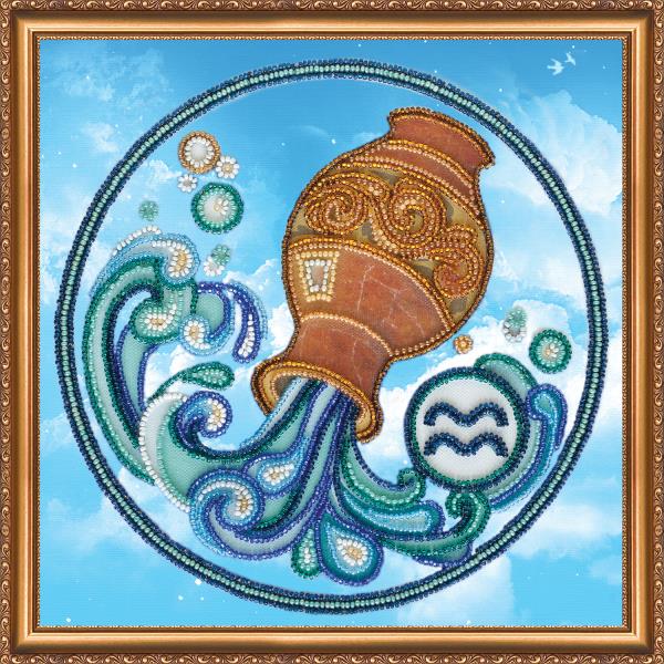 Buy Bead embroidery kit - Sign of the Zodiac Aquarius-AB-332-11