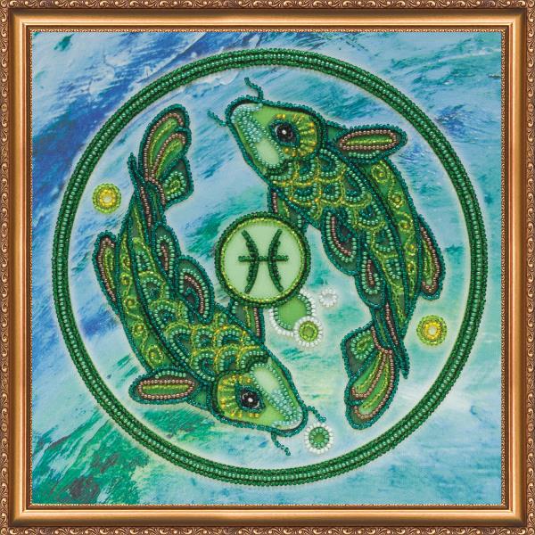 Buy Bead embroidery kit - Sign of the Zodiac Pisces-AB-332-12