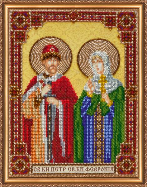 Buy Bead embroidery kit - Icon of Saint Prince Peter and Saint Princess Fevronia-AB-334