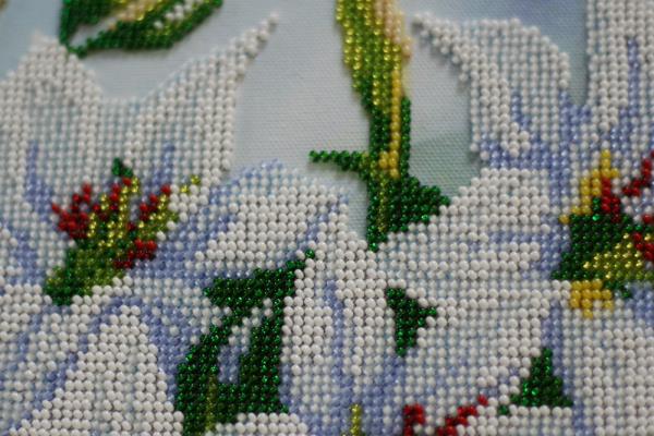 Buy Bead embroidery kit - White Lilies-AB-335_2