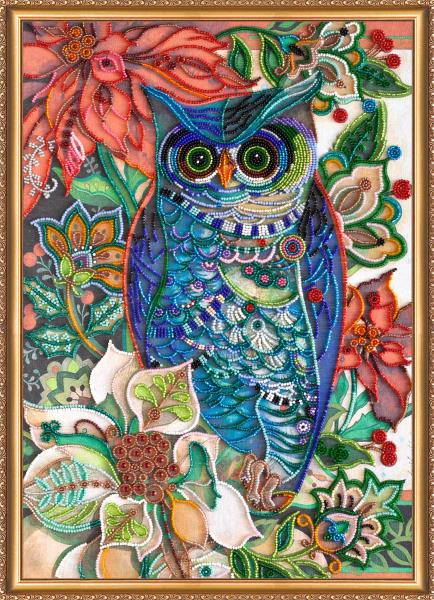 Buy Bead embroidery kit - Wise Owl-AB-381