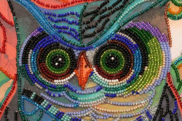 Buy Bead embroidery kit - Wise Owl-AB-381_1
