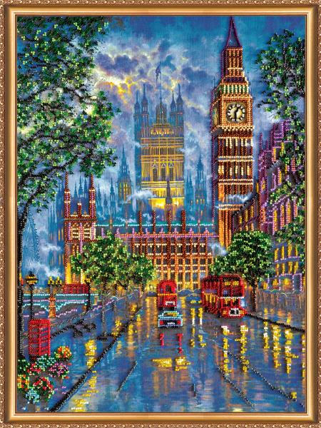 Buy Bead embroidery kit - Fires of the big city-AB-389