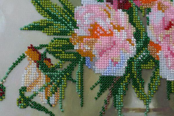 Buy Bead embroidery kit - Bouquet in creamy shades-AB-400_3