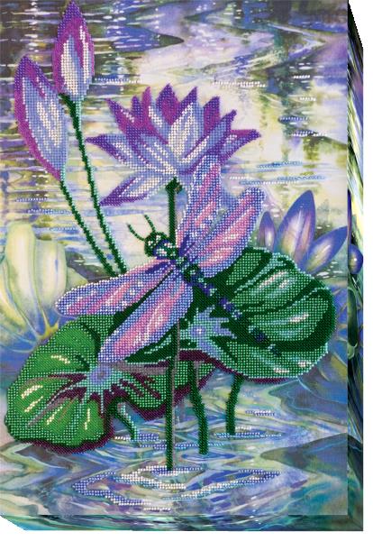 Buy Bead embroidery kit - Among lily pads-AB-417
