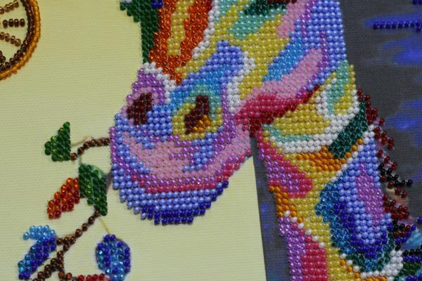 Buy Bead embroidery kit - Rainbow giraffe-AB-438_1