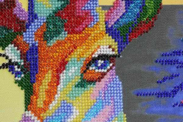 Buy Bead embroidery kit - Rainbow giraffe-AB-438_4