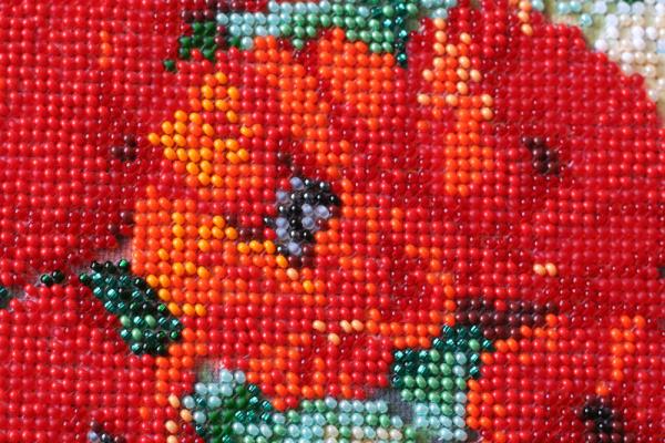Buy Bead embroidery kit - Poppies and Bullden-AB-460_3