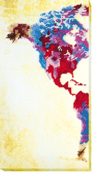 Buy Bead embroidery kit - World Map-1-AB-463