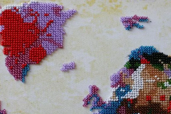 Buy Bead embroidery kit - World Map-2-AB-464_1