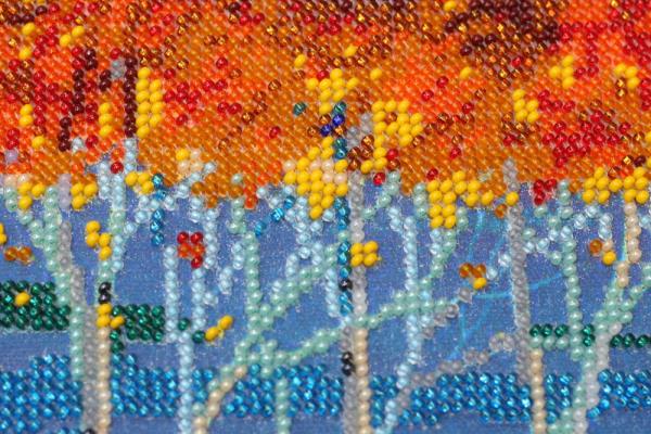 Buy Bead embroidery kit - Fire azure-3-AB-487_1