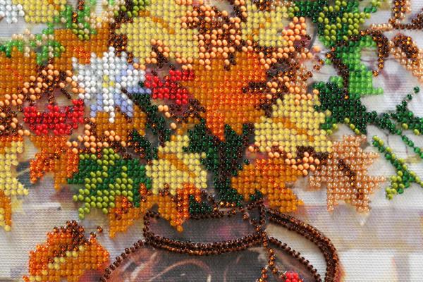 Buy Bead embroidery kit - Autumn bouquet-AB-496_2