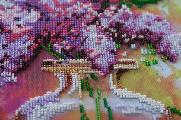 Buy Bead embroidery kit - Lilac still life-AB-528_5