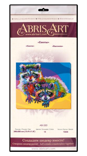 Buy Bead embroidery kit - Raccoons-AB-550_1