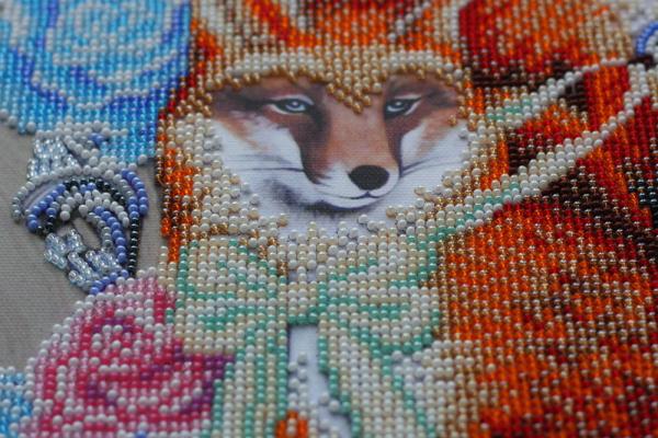 Buy Bead embroidery kit - Fox Holiday-AB-553_5