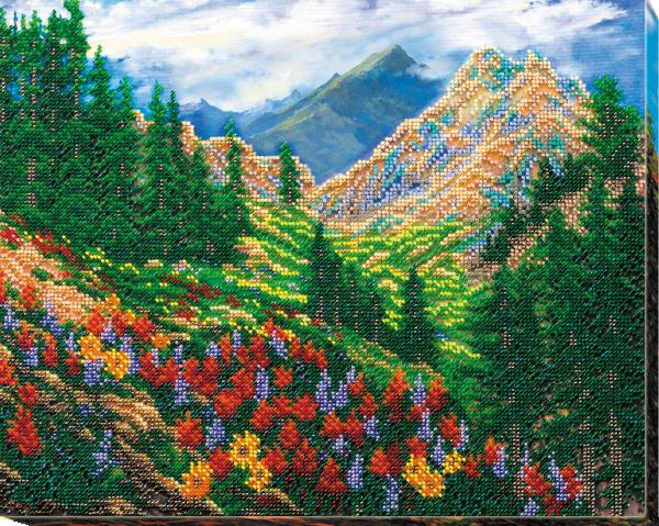 Buy Bead embroidery kit - Mountain Landscape-AB-561