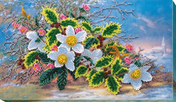 Buy Bead embroidery kit - Christmas bouquet-AB-565
